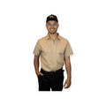 Camisa Beige Manga Corta Axion Shop