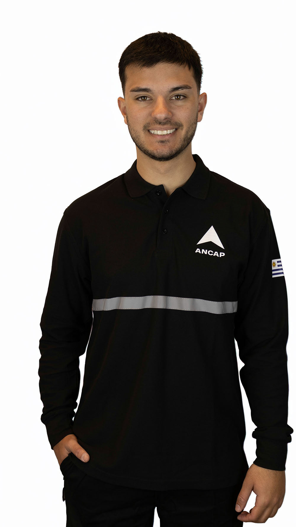Remera Polo Manga Larga Lubricentro Ancap