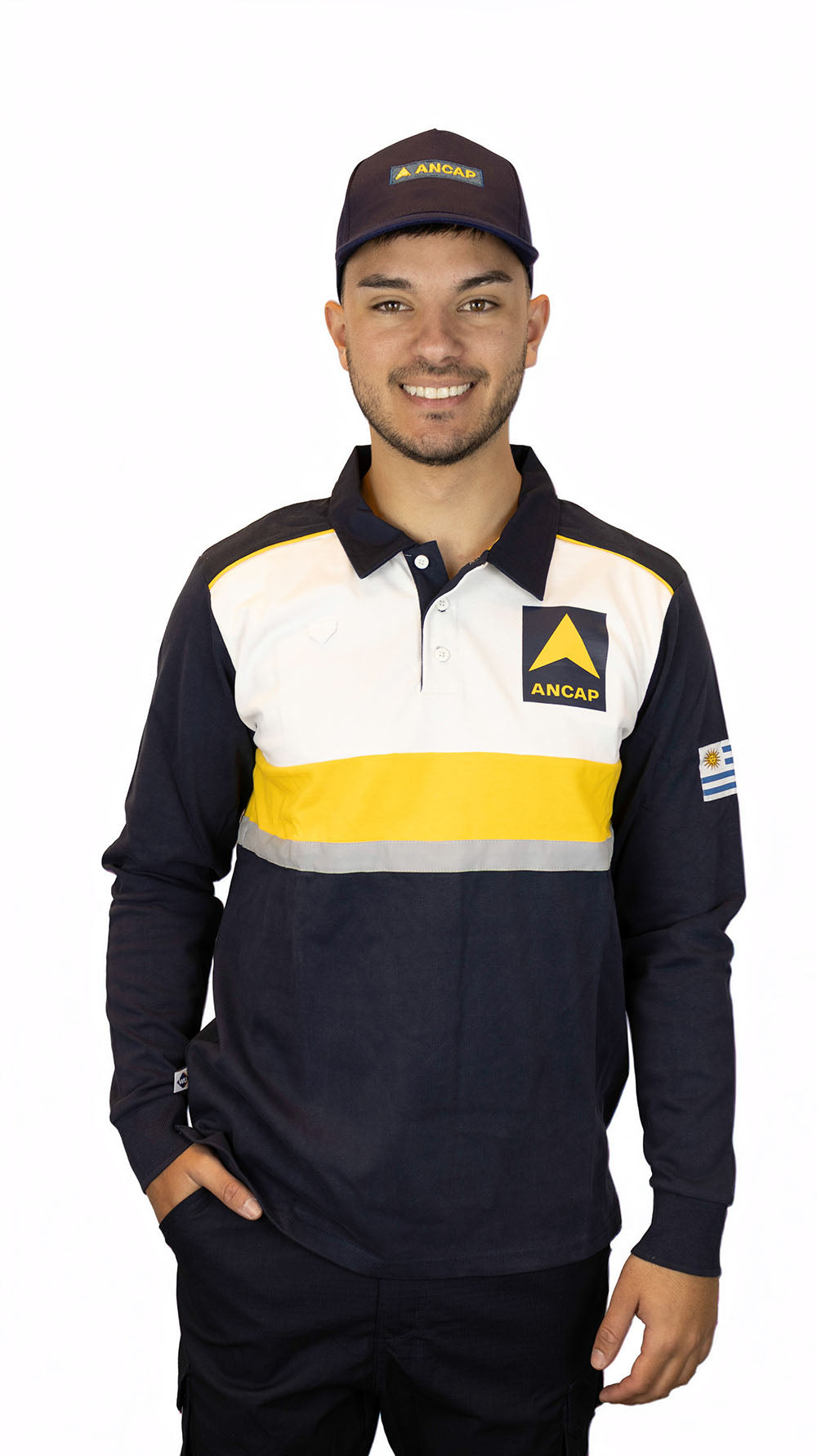 Remera Polo Manga Larga Encargado Pista