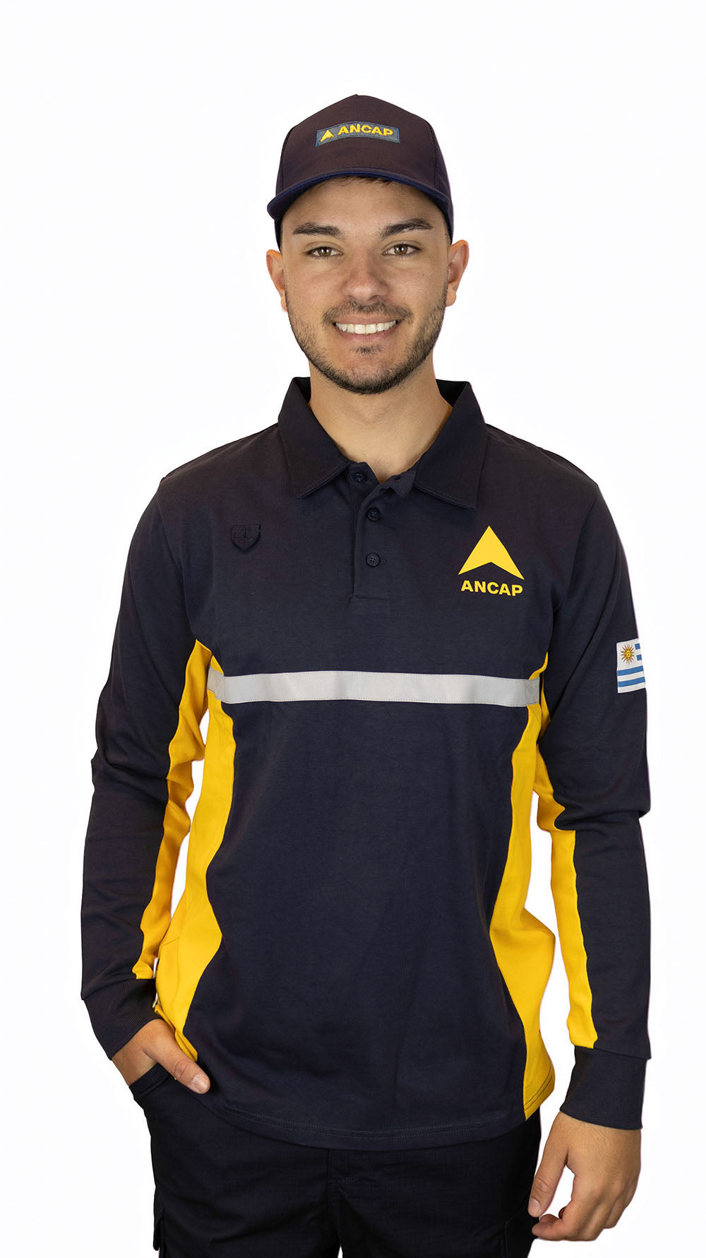 Remera Polo Manga Larga Pista Ancap