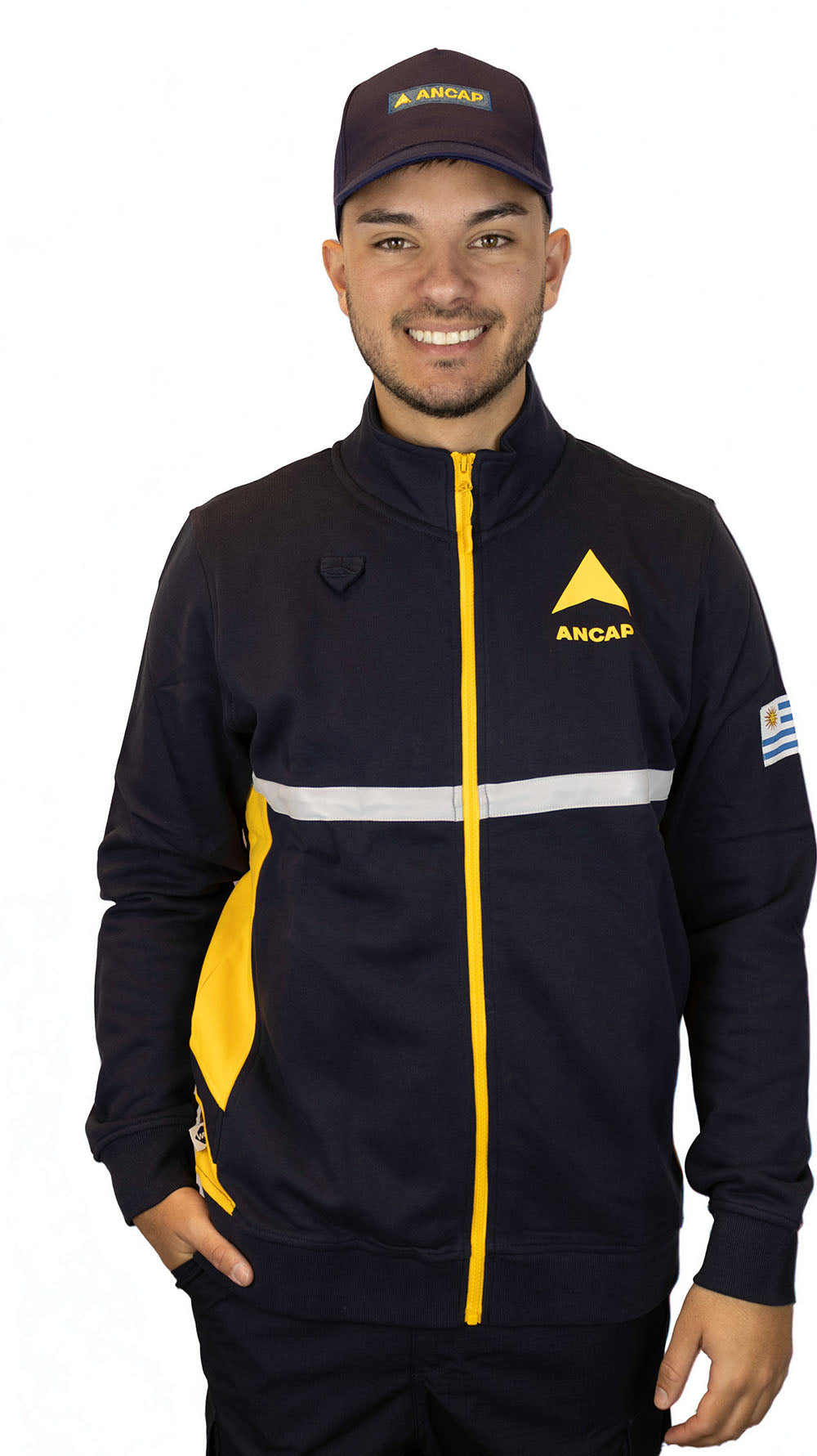 Campera Felpa Algodón Bicolor Ancap