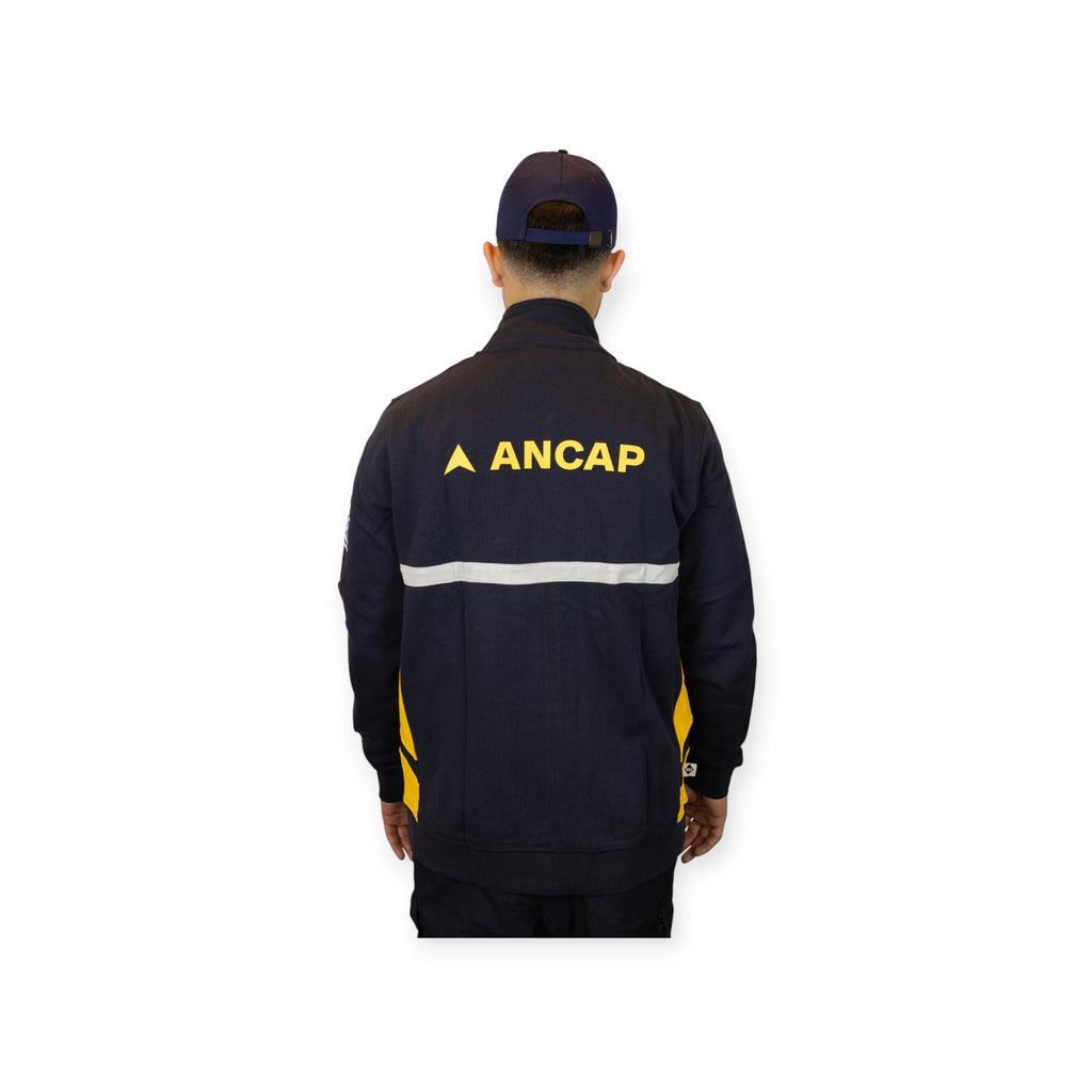 Campera Felpa Algodón Bicolor Pista