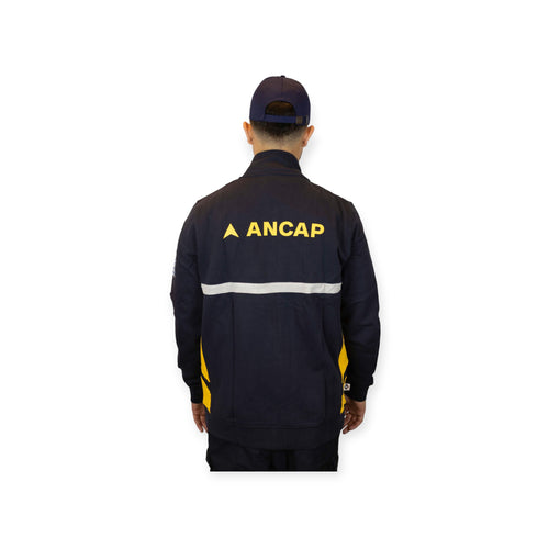Campera Felpa Algodón Bicolor Pista