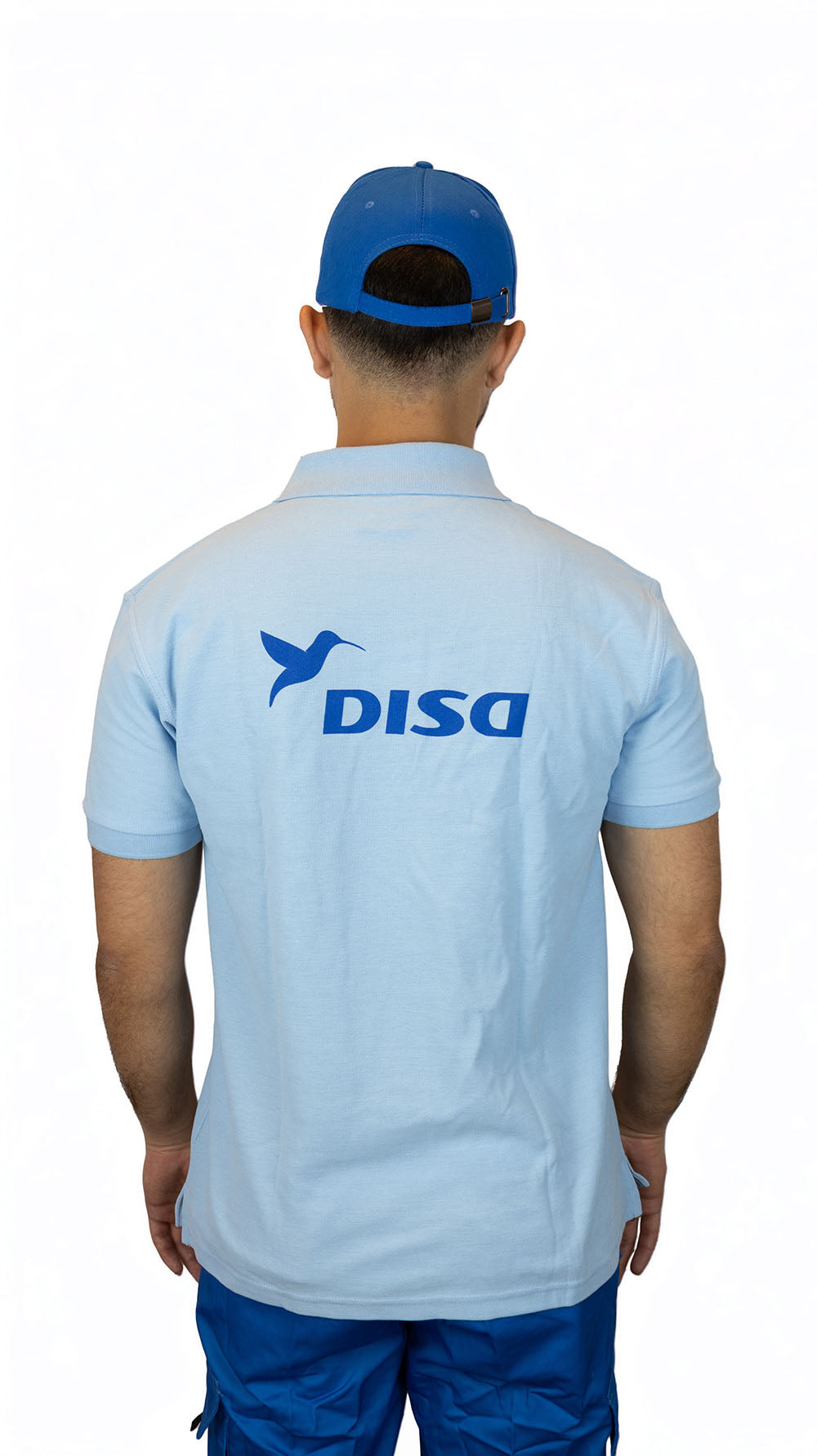 Remera Polo Manga Corta Celeste Pista Disa