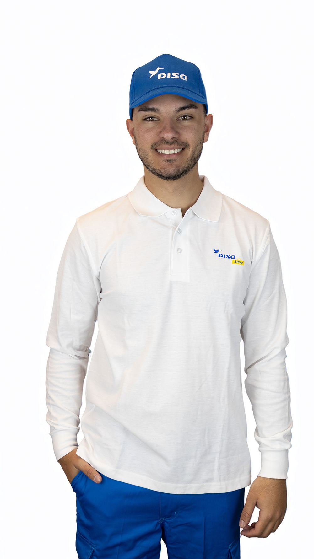 Remera Polo Manga Larga Blanco Disa Shop