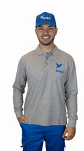 Remera Polo Manga Larga Gris Disa Minimercado