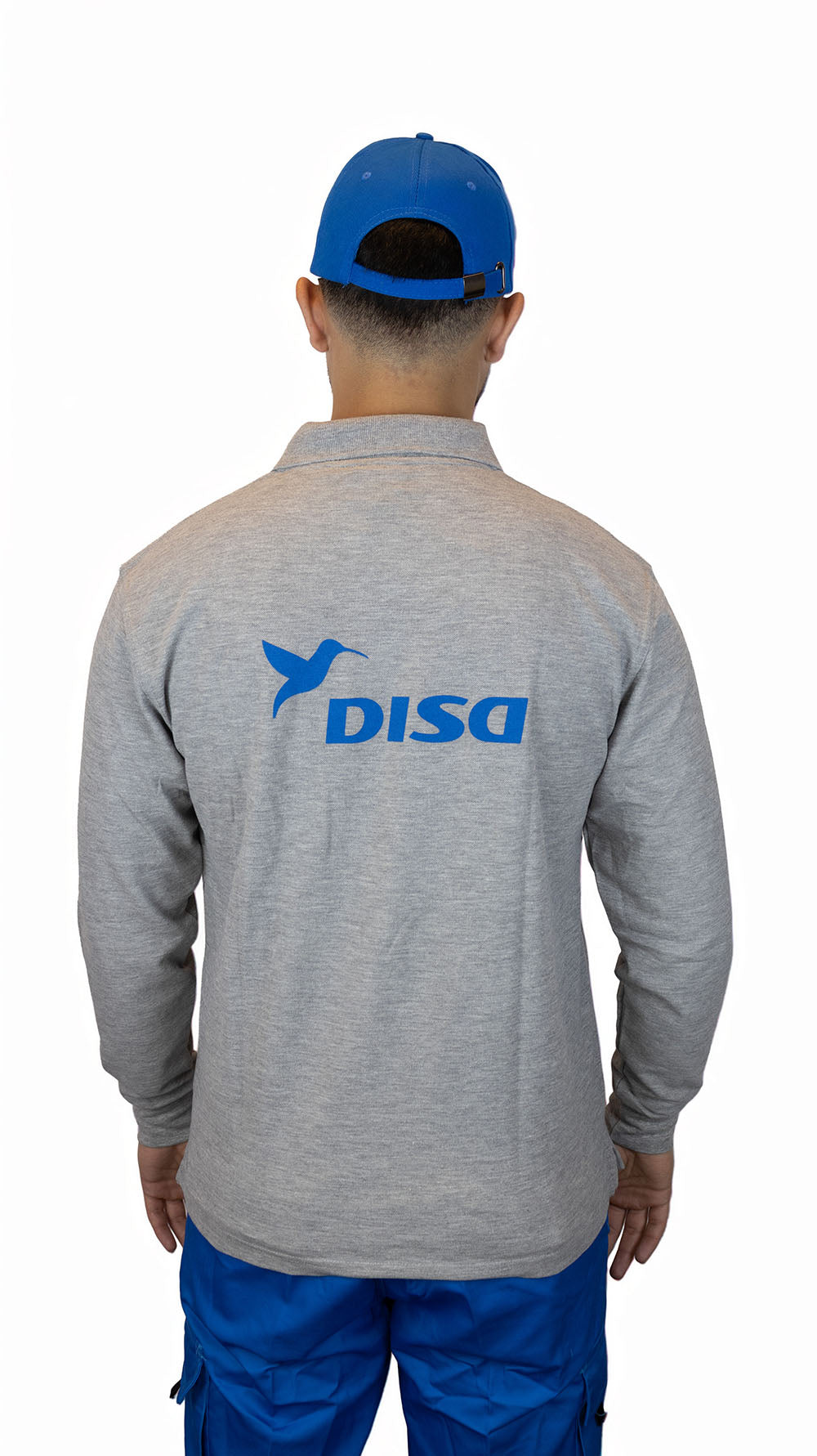 Remera Polo Manga Larga Gris Disa Minimercado