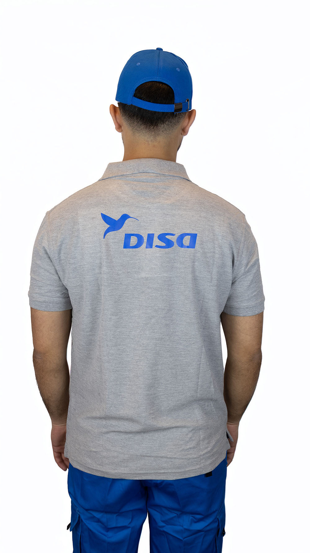 Remera Polo Manga Corta Gris Disa Minimercado