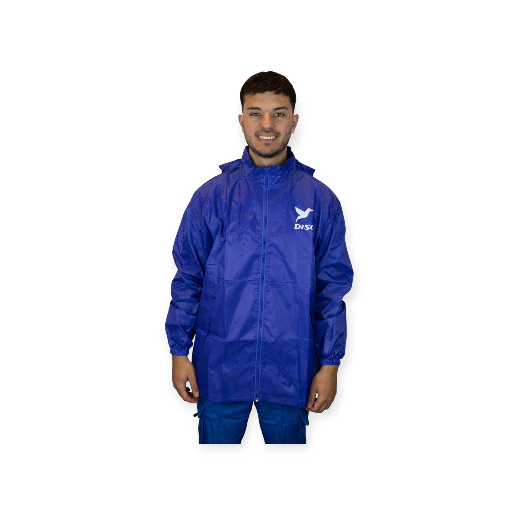 Campera Piloto Lluvia Azul Pista
